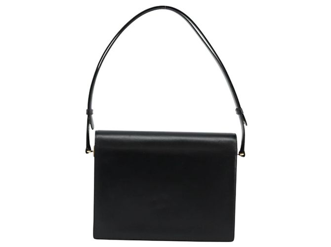 Gucci Borsa a Spalla in Pelle Nera e Oro Auth ep14164 Nero D'oro - vista 2