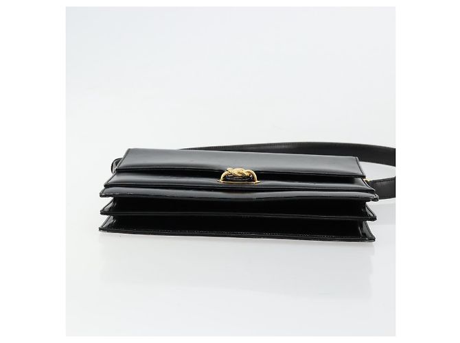 Gucci Borsa a Spalla in Pelle Nera e Oro Auth ep14164 Nero D'oro - vista 5