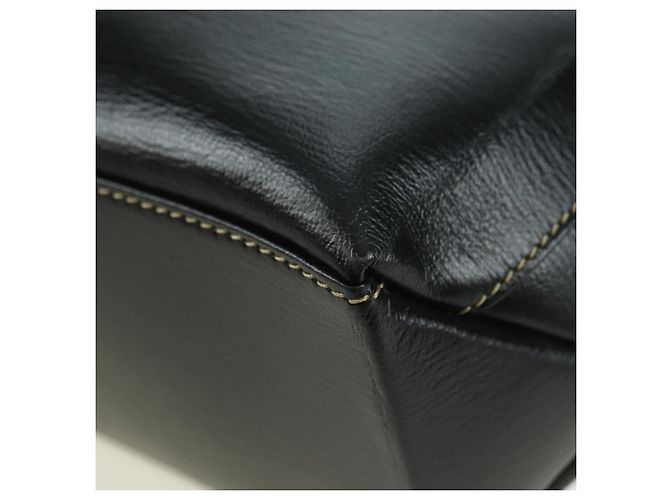 LOEWE Velazquez Borsa a Mano in Pelle 2 in 1 Marrone Oro Nero Auth am11389V D'oro - vista 18