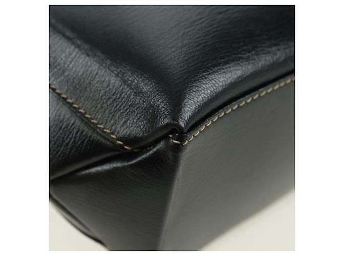 LOEWE Velazquez Borsa a Mano in Pelle 2 in 1 Marrone Oro Nero Auth am11389V D'oro - vista 19