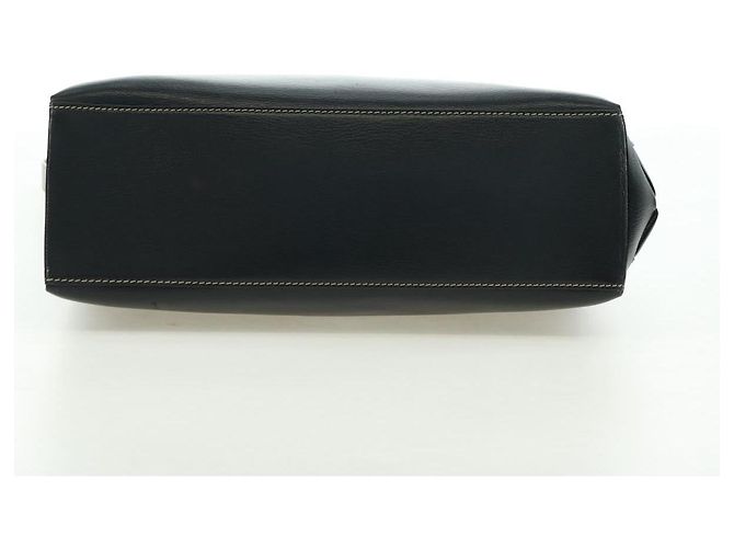 LOEWE Velazquez Borsa a Mano in Pelle 2 in 1 Marrone Oro Nero Auth am11389V D'oro - vista 5