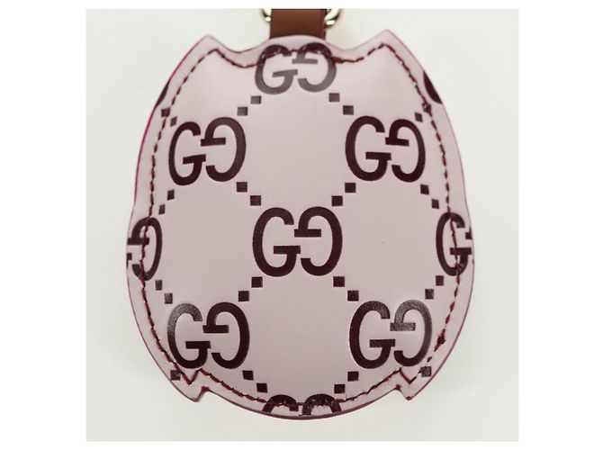 GUCCI GG Charm per Borsa Gufo in Pelle Embossata Pelle Rosa Oro Auth bs34758M D'oro - vista 6