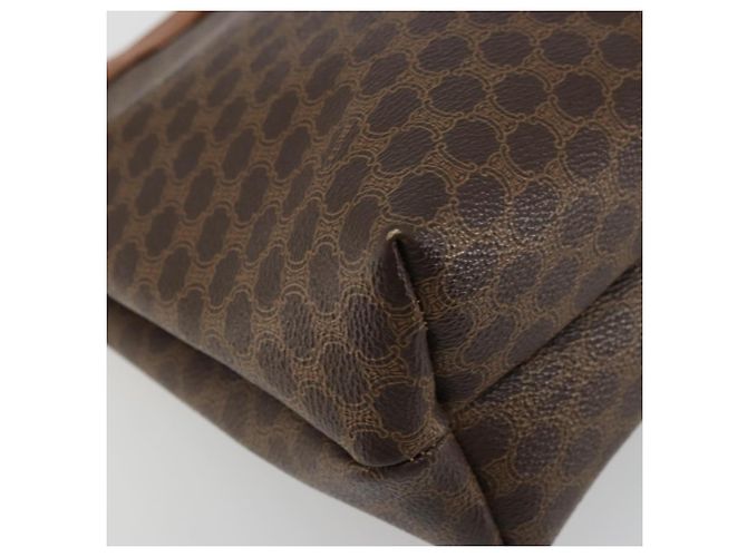 Céline Borsa tote in tela Macadam CELINE in pelle PVC marrone oro Auth bs34713 D'oro - vista 14