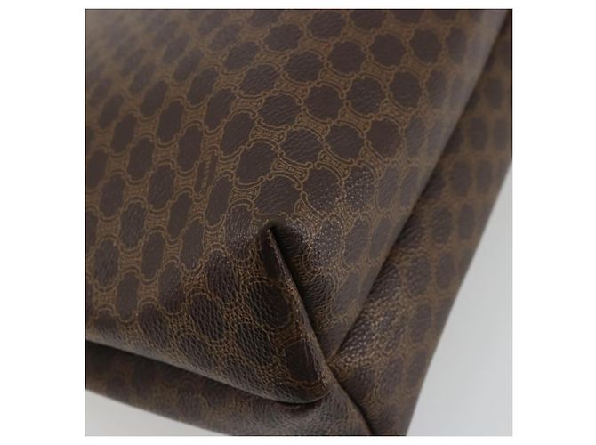 Céline Borsa tote in tela Macadam CELINE in pelle PVC marrone oro Auth bs34713 D'oro - vista 16