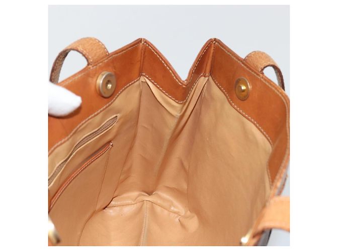 Céline Borsa tote in tela Macadam CELINE in pelle PVC marrone oro Auth bs34713 D'oro - vista 19
