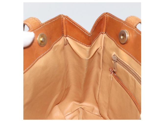 Céline Borsa tote in tela Macadam CELINE in pelle PVC marrone oro Auth bs34713 D'oro - vista 20