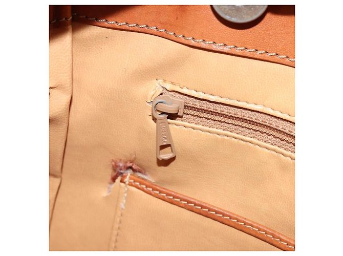 Céline Borsa tote in tela Macadam CELINE in pelle PVC marrone oro Auth bs34713 D'oro - vista 21