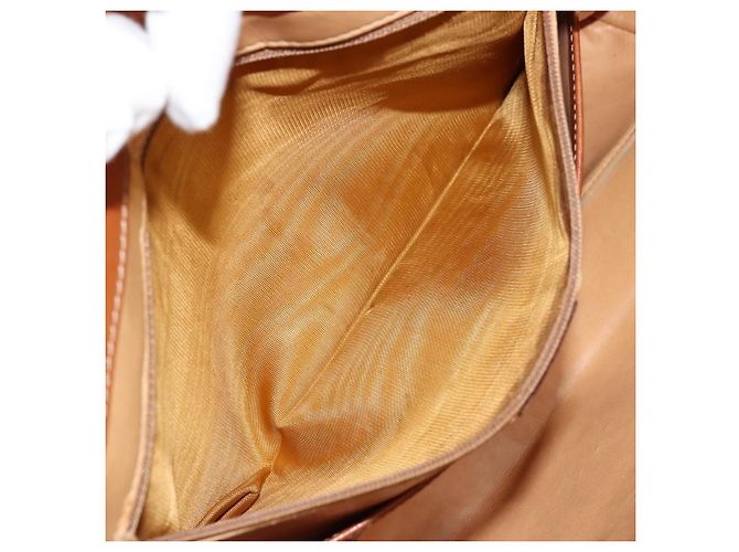 Céline Borsa tote in tela Macadam CELINE in pelle PVC marrone oro Auth bs34713 D'oro - vista 22