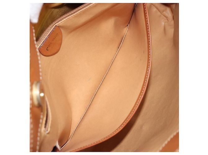Céline Borsa tote in tela Macadam CELINE in pelle PVC marrone oro Auth bs34713 D'oro - vista 23