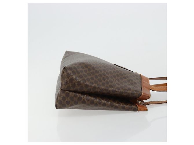 Céline Borsa tote in tela Macadam CELINE in pelle PVC marrone oro Auth bs34713 D'oro - vista 3