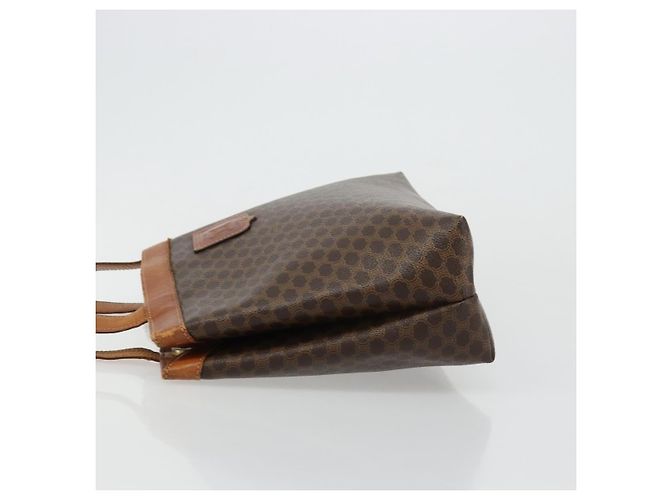 Céline Borsa tote in tela Macadam CELINE in pelle PVC marrone oro Auth bs34713 D'oro - vista 4