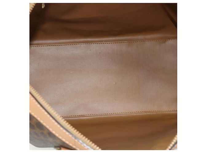 Céline Borsa Boston in tela Macadam CELINE in pelle PVC marrone oro Auth ep14259A D'oro - vista 11