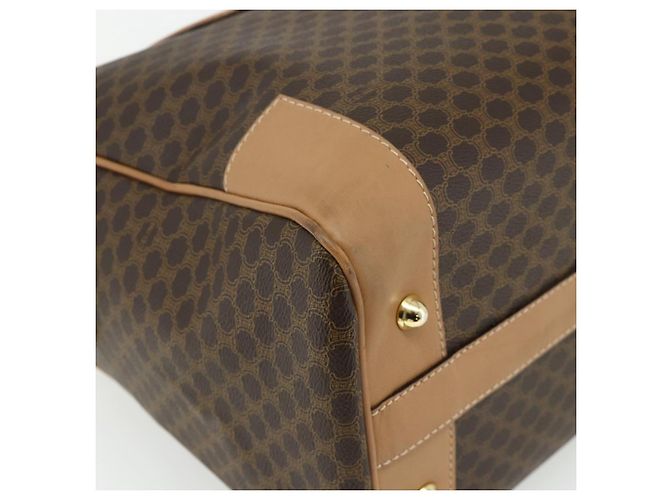 Céline Borsa Boston in tela Macadam CELINE in pelle PVC marrone oro Auth ep14259A D'oro - vista 14