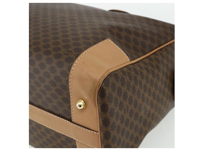 Céline Borsa Boston in tela Macadam CELINE in pelle PVC marrone oro Auth ep14259A D'oro - vista 15