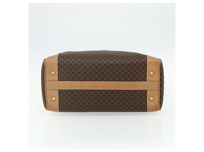 Céline Borsa Boston in tela Macadam CELINE in pelle PVC marrone oro Auth ep14259A D'oro - vista 5