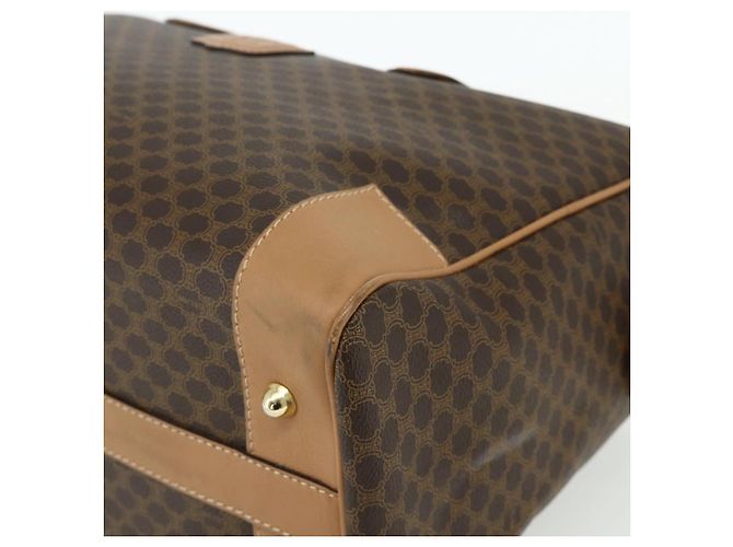 Céline Borsa Boston in tela Macadam CELINE in pelle PVC marrone oro Auth ep14259A D'oro - vista 9