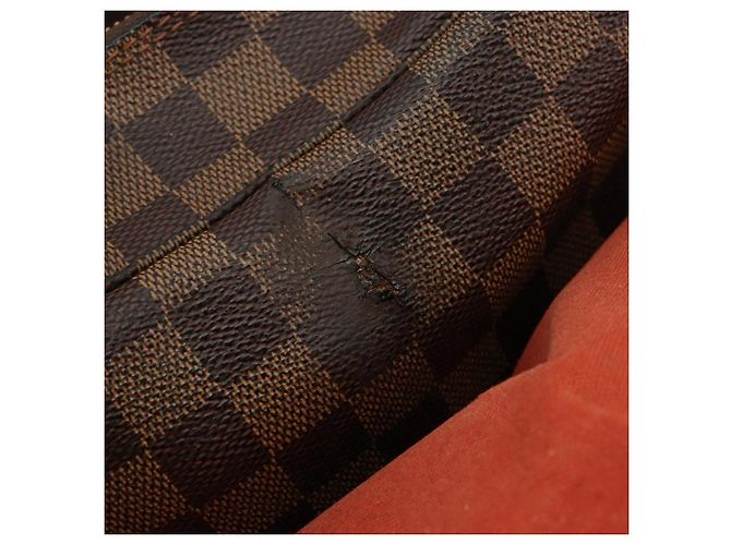 LOUIS VUITTON Borsa a Spalla Naviglio Damier Ebene N45255 LV Auth BA12240 - vista 10