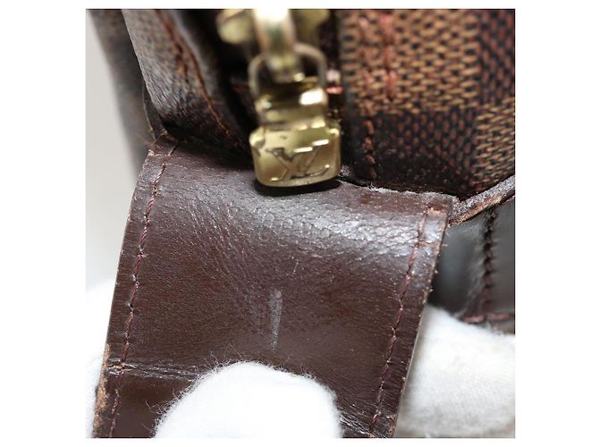 LOUIS VUITTON Borsa a Spalla Naviglio Damier Ebene N45255 LV Auth BA12240 - vista 12
