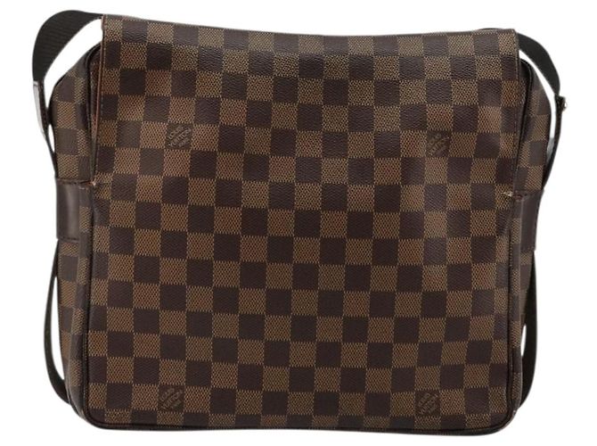 LOUIS VUITTON Borsa a Spalla Naviglio Damier Ebene N45255 LV Auth BA12240 - vista 13