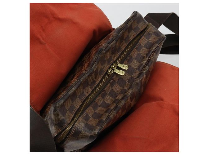 LOUIS VUITTON Borsa a Spalla Naviglio Damier Ebene N45255 LV Auth BA12240 - vista 19