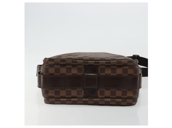 LOUIS VUITTON Borsa a Spalla Naviglio Damier Ebene N45255 LV Auth BA12240 - vista 5