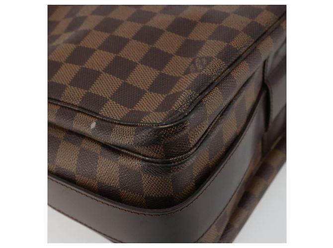 LOUIS VUITTON Borsa a Spalla Naviglio Damier Ebene N45255 LV Auth BA12240 - vista 8