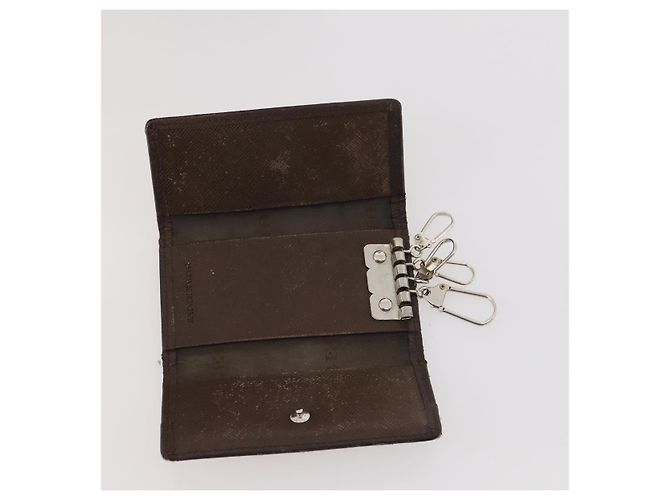Pochette in tela e pelle Burberry Nova Check 3 pezzi Beige Nero Auth ti3893 - vista 20