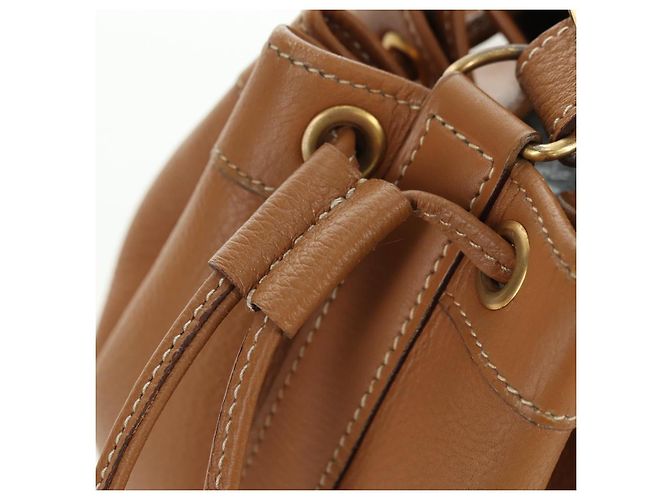 Hermès HERMES Borsa a Spalla Market TPM Pelle Marrone Oro Auth BA12269SAM D'oro - vista 18