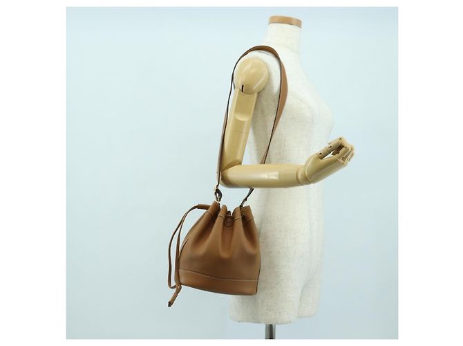 Hermès HERMES Borsa a Spalla Market TPM Pelle Marrone Oro Auth BA12269SAM D'oro - vista 23