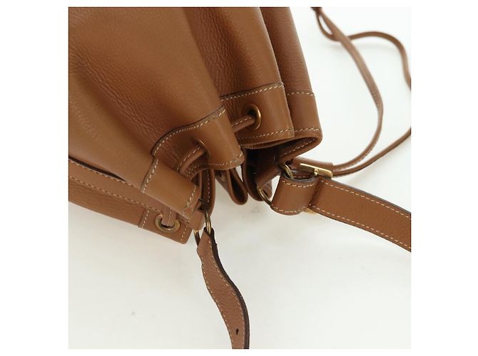 Hermès HERMES Borsa a Spalla Market TPM Pelle Marrone Oro Auth BA12269SAM D'oro - vista 7