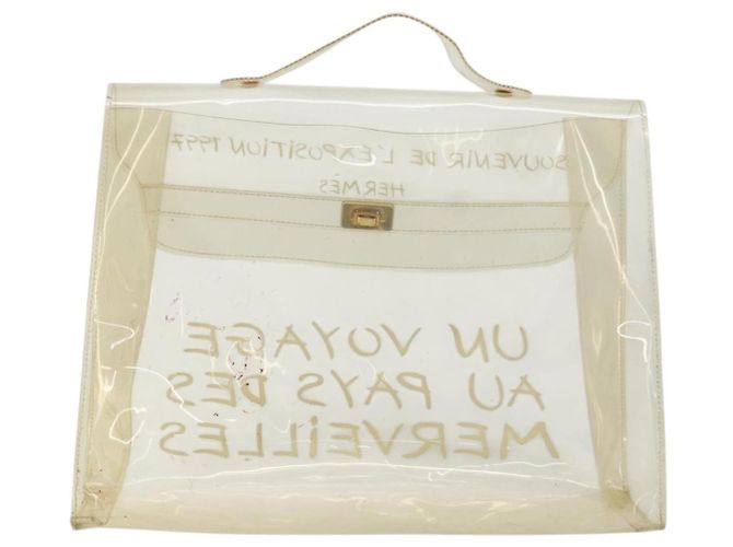 Hermès HERMES Borsa a Mano Kelly in Vinile Trasparente Auth 175855 - vista 2
