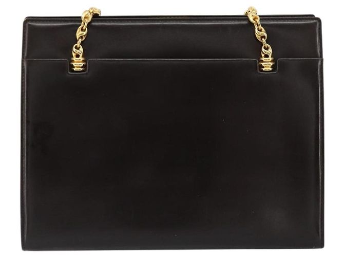 Borsa a spalla in pelle Gucci marrone oro Auth 175919 D'oro - vista 2