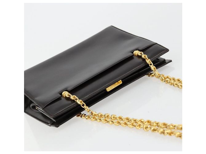 Borsa a spalla in pelle Gucci marrone oro Auth 175919 D'oro - vista 6