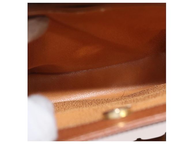 Borsa a mano in pelle Gucci Bamboo marrone oro 002 123 0260 Auth ep14063 D'oro - vista 10