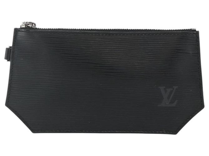 LOUIS VUITTON Epi Sherwood Sac Depaul Pouch 2 Set Nero LV Auth ka4153 - vista 2
