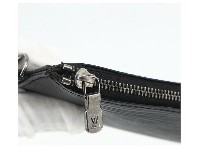 LOUIS VUITTON Epi Sherwood Sac Depaul Pouch 2 Set Nero LV Auth ka4153 - vista 8