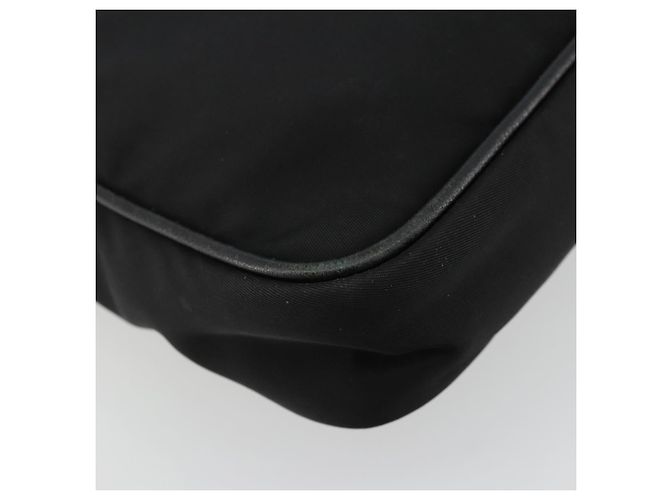 Borsa a Spalla PRADA Nylon Nero Oro Auth 176186A D'oro - vista 14