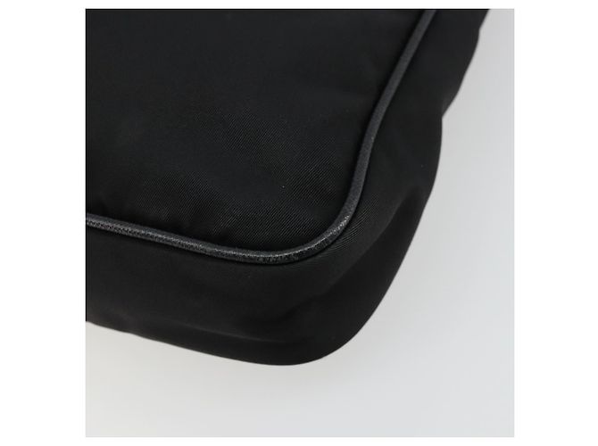 Borsa a Spalla PRADA Nylon Nero Oro Auth 176186A D'oro - vista 15