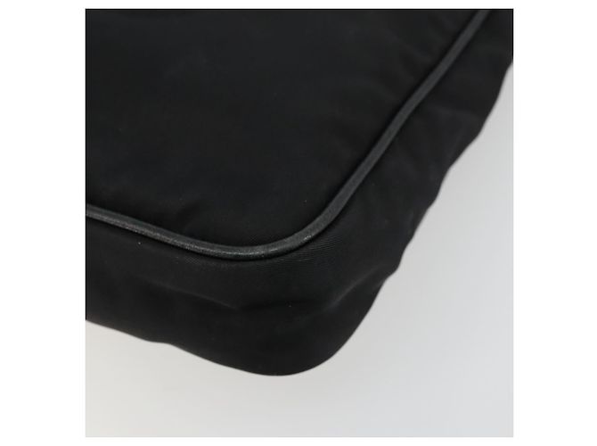 Borsa a Spalla PRADA Nylon Nero Oro Auth 176186A D'oro - vista 9