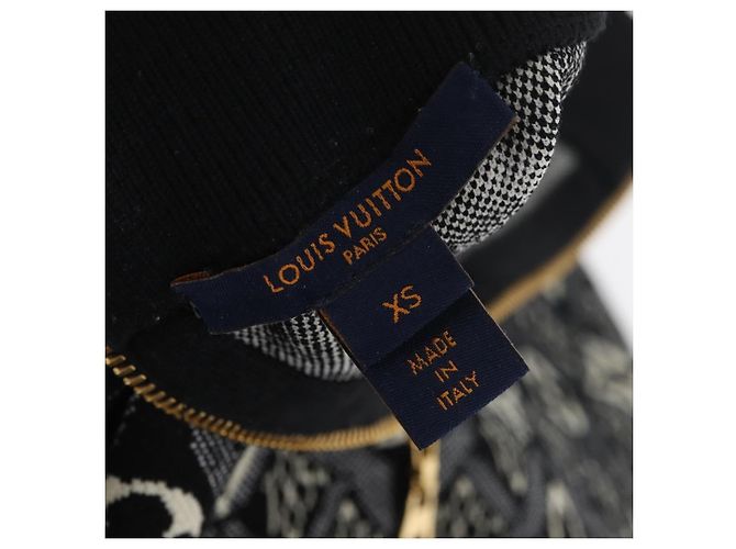 SAIA DE MALHA IMPRIMIDA 1854 LOUIS VUITTON USADA NAVY LV Auth 175993A Azul marinho - vista 10