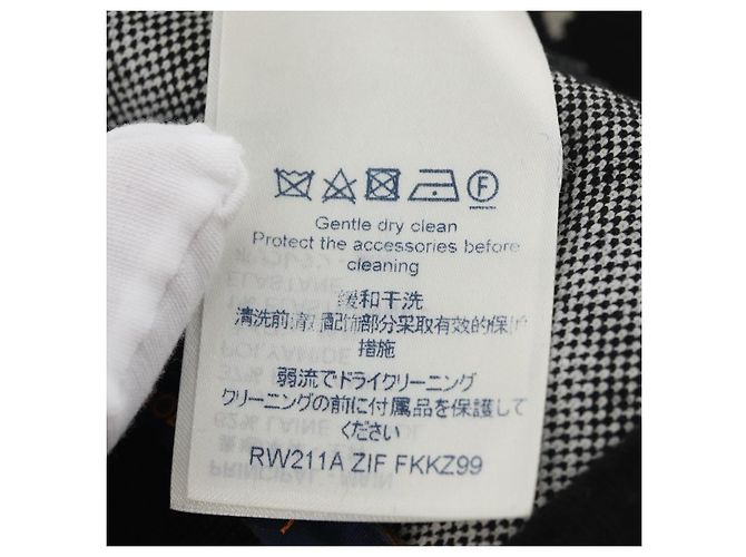 SAIA DE MALHA IMPRIMIDA 1854 LOUIS VUITTON USADA NAVY LV Auth 175993A Azul marinho - vista 12