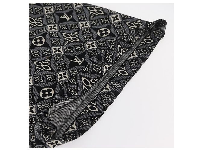 SAIA DE MALHA IMPRIMIDA 1854 LOUIS VUITTON USADA NAVY LV Auth 175993A Azul marinho - vista 7