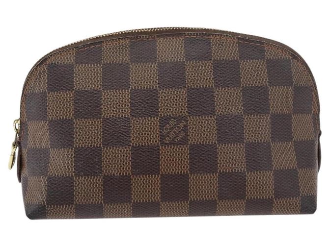 LOUIS VUITTON Pochette Cosmética PM Damier Ebene N47516 Auth LV 176763 - vista 13