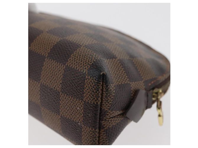 LOUIS VUITTON Pochette Cosmética PM Damier Ebene N47516 Auth LV 176763 - vista 16