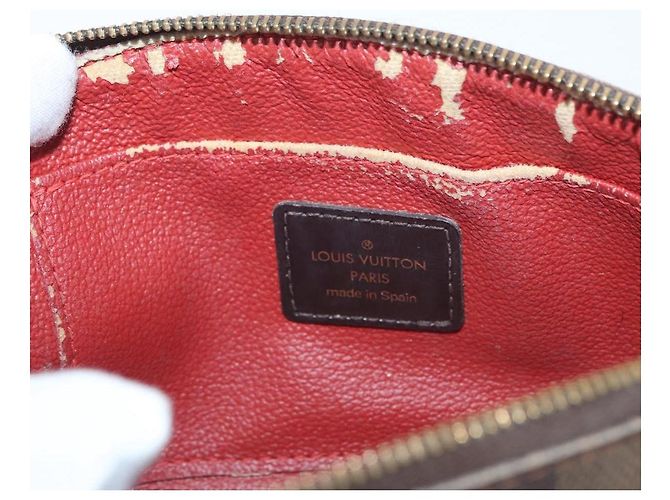 LOUIS VUITTON Pochette Cosmética PM Damier Ebene N47516 Auth LV 176763 - vista 17