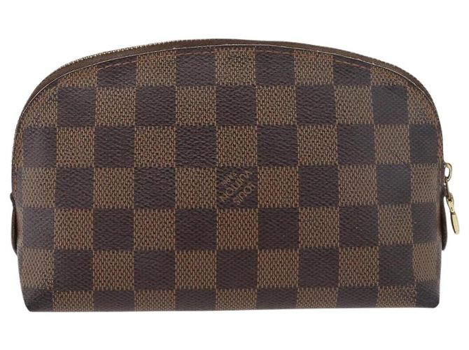 LOUIS VUITTON Pochette Cosmética PM Damier Ebene N47516 Auth LV 176763 - vista 2