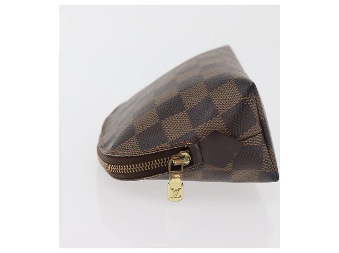 LOUIS VUITTON Pochette Cosmética PM Damier Ebene N47516 Auth LV 176763 - vista 4