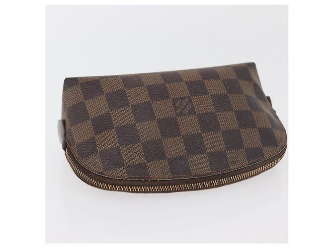 LOUIS VUITTON Pochette Cosmética PM Damier Ebene N47516 Auth LV 176763 - vista 5