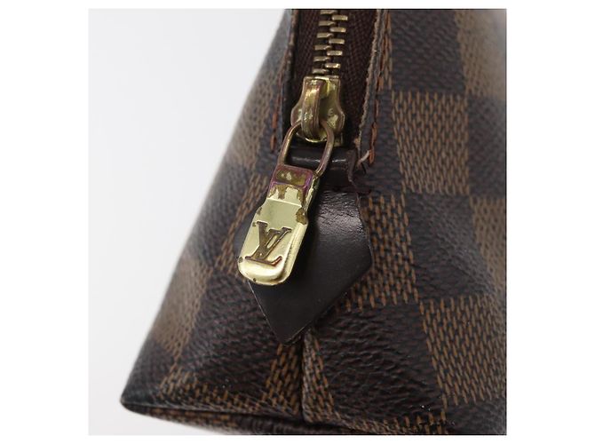LOUIS VUITTON Pochette Cosmética PM Damier Ebene N47516 Auth LV 176763 - vista 8