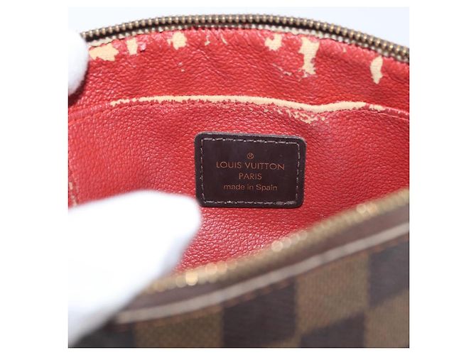 LOUIS VUITTON Pochette Cosmética PM Damier Ebene N47516 Auth LV 176763 - vista 9